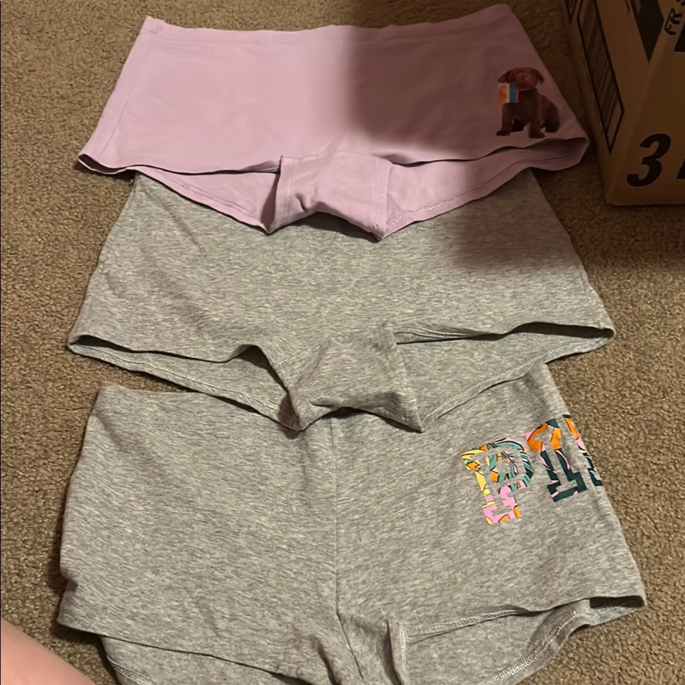 Set of Two Boxer Shorts in Pink and Gray comes with 6